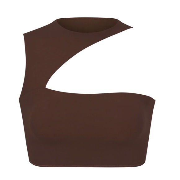 SKIMS Fits Everybody CUT OUT SUPER CROPPED TOP -XS - Picture 1 of 3